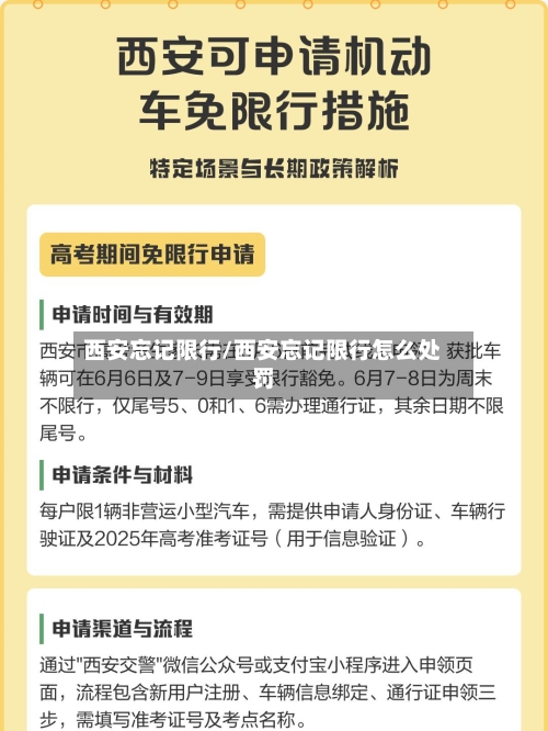 西安忘记限行/西安忘记限行怎么处罚-第2张图片