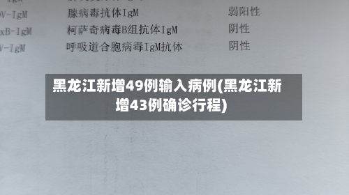 黑龙江新增49例输入病例(黑龙江新增43例确诊行程)-第3张图片