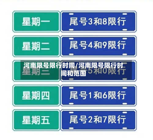 河南限号限行时间/河南限号限行时间和范围