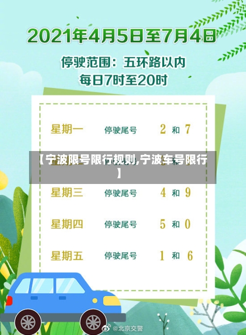 【宁波限号限行规则,宁波车号限行】