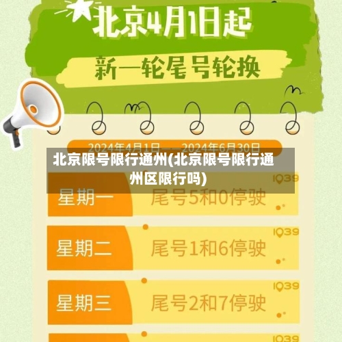北京限号限行通州(北京限号限行通州区限行吗)