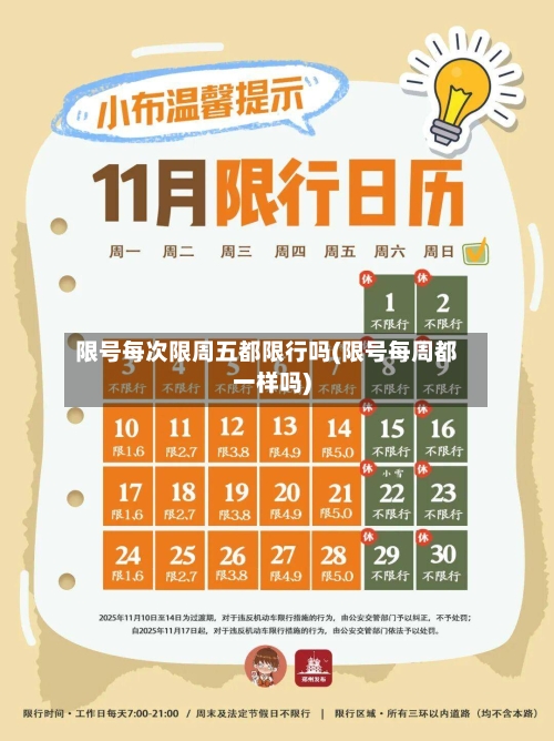 限号每次限周五都限行吗(限号每周都一样吗)