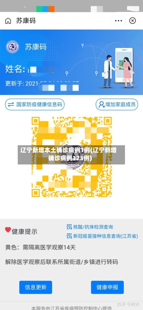 辽宁新增本土确诊病例1例(辽宁新增确诊病例323例)-第2张图片
